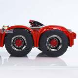 1/14 RC Tractor Truck 770S 8x8 Metal Chassis Remote Control Lorry Lock Differential 3Speed Cab Suspension Smoking ST8 Battery
