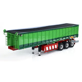 1/14 Metal 3 Axles RC Hydraulic Dump Trailer Electric Awning for Tractor Truck Light System