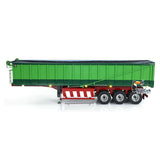 1/14 Metal 3 Axles RC Hydraulic Dump Trailer Electric Awning for Tractor Truck Light System