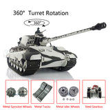 2.4Ghz Henglong 1/16 Scale TK7.0 Upgraded German King Tiger Ready To Run Remote Controlled BB IR Tank 3888A W/ 360 Turret