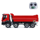 1:14 8*8 Hydraulic RC Equipment Radio Control Tipper Car Simulation Dump Truck DIY Model Sound Light I6S ESC Servo