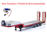 1/14 Metal 3-Axle CNC Trailer for RC Tractor Truck Cars Remote Controlled Trucks Construction Vehicles Hobby Models