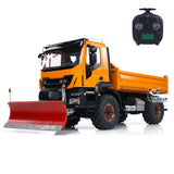 1/14 RC Hydraulic Dumper Truck 4x4 Metal Remote Control Tipper Car Snow Shovel with Hydraulic System Sound & Light System Painted