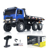 CR18P Flatbed Truck 6x6 RTR RC Rock Crawler 1/18 Scale Off-Road Truck 2-Speed Lights