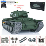 Henglong 1/16 Scale TK7.0 Customized Soviet KV-1 FPV Ready To Run Remote Controlled Tank 3878 W/ Metal Tracks Wheel 360 Turret