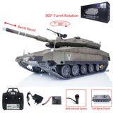 Heng Long 1/16 RC Battle Tank IDF Merkava MK IV Infrared Combating Redio Controlled Panzer with Full Metal Chassis Wheels