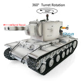 Henglong 1/16 TK7.0 Soviet Union KV-2 RTR RC Tank Gigant 3949 W/ 360 Turret Plastic Tracks Road Wheels Idlers Barrel Recoil