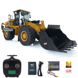 K966 KABOLITE 2.4G Remote Control 1/16 Hydraulic RC Loader Electric Car Model 7500mAh Battery Radio Construction Vehicle