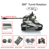 2.4Ghz Henglong 1/16 Scale TK7.0 Customized Ver King Tiger RC RTR BB IR Tank 3888A W/ Metal Wheels Barrel Recoil Smoke Sound