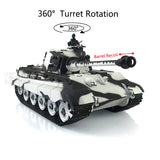 2.4Ghz Henglong 1/16 TK7.0 Plastic 3888A German King Tiger Remote Controlled Tank W/ Barrel Recoil 360 Turret Sprockets Idlers