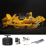 Metal JDMODEL 1/14 RC Hydraulic Bulldozer 575 Huge Dozer Smog Heavy Machine Frsky X14 Radio Battery RTR Mix Controlled Light Sound Smoke