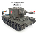 Henglong 1/16 TK7.0 Soviet Union KV-2 RTR RC Tank Gigant 3949 W/ 360 Turret Plastic Tracks Road Wheels Idlers Barrel Recoil