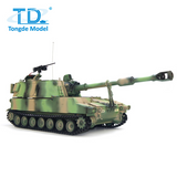 Tongde 1/16 Scale M109A2 RC Military Tank Self-propelled Howitze Metal Wheels LED Lights Smoke Generator Simulated Sound Effects