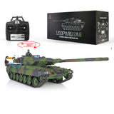 2.4Ghz Henglong 1/16 TK7.0 Plastic Leopard2A6 Ready To Run Remote Controlled Tank 3889 W/ 360 Turret Tracks Sprockets Idlers