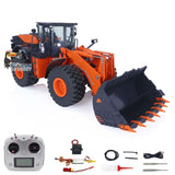 1/14 Scale Remote Controlled Hydraulic Loader JDM 198 ZW370 Electric Construction Vehicles Models W/ Motor ESC Servo Transmitter