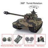 2.4Ghz Henglong 1/16 Scale TK7.0 Upgraded German King Tiger Ready To Run Remote Controlled BB IR Tank 3888A W/ 360 Turret