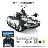 1/16 Scale TK7.0 Henglong Upgraded FPV German King Tiger RTR RC BB IR Tank 3888A 360 Turret Metal Tracks Sprockets Idlers Wheels