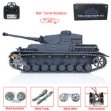 1/16 Scale TK7.0 Upgraded 2.4Ghz Henglong Panzer IV F2 Ready To Run Remote Controlled Tank 3859 W/ 360 Turret Tracks Sprockets