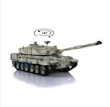 2.4G Henglong 1/16 Scale TK7.0 Plastic Challenger II Ready To Run Radio Controlled Tank 3908 W/ 360 Turret Tracks Sprockets Idlers