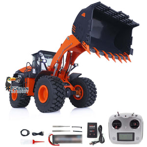 1/14 JDM 198 RC Hydraulic Loader RTR ZW370 Construction Vehicles Painted Model W/ Sound & Light Systems ESC Motor Servo Battery