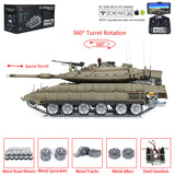 Heng Long Remote Control Tank 1/16 IDF Merkava MK IV Professional Edition RC Tanks Barrel Recoil Radio Battery RTR Toys Model