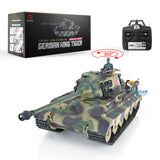 Henglong 1/16 TK7.0 Plastic FPV Ready To Run Remote Controlled King Tiger Tank 3888A 360 Turret Barrel Recoil Steel Gearbox