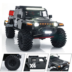 AWD CROSSRC EMO X4 1/8 RC Off Road Vehicle 4x4 Radio Controlled Crawler Car Front Rear Differential Lock Axle 2Speed Gearbox