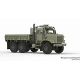 CROSSRC TC6 6X6 1/12 RC Military Truck 6WD Remote Control Car Model Building KIT W/ Motor Lights Speaker Two-speed Transmission