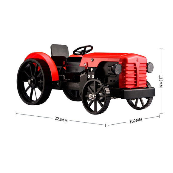 CN Stock Second-hand 99%New TECHING Metal High Simulated Engine Tractor Electric Car Model Assembly Kits
