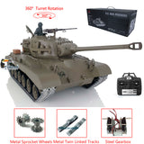 1/16 Scale TK7.0 Upgraded Henglong Metal Version M26 Pershing Ready To Run Remote Controller Model Tank 3838 W/ 360 Turret