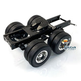 2 Axles Trailer with Traction Fifth-wheel for 1/14 Tamiya RC Truck LESU Part Remote Control Car Electric Construction Vehicles