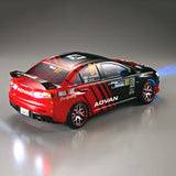 1/10 Mitsubishi Lancer EVO X Finished Body Rally Race On-road Drift Car Shell