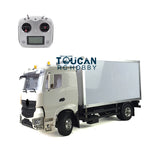 Toucanrc 1/14 2Axles Delivery Truck Plastic Container RC Tractor Truck Model Motor Radio ESC for Tamiyaya Trailer Vehicles