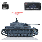 2.4G Henglong 1/16 TK7.0 Plastic German Panzer IV F2 RTR RC BB IR Model Tank 3859 W/ 360 Turret Tracks Sprockets Idlers Sound