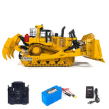 1/10 Giant Hydraulic RC Bulldozer D11T Heavy Duty PL18EV Remote Control Dozers 5-way Directional Valve System