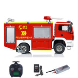 4x2 RC Fire Fighting Truck 1:14 3-speed Transmission Radio Control Fire Vehicles Lighting and Sound System Assembled and Painte