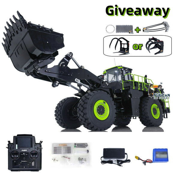 KABO 1/14 Scale Hydraulic Heavy RC Loader Kabolite K988 Paladin PL18 Lite Radio Truck Model W/ Sound Light Motor ESC Servo