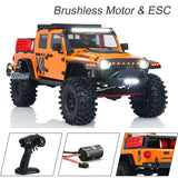 CROSSRC EMO X4 1/8 RC Off Road Vehicle 4x4 Rock Crawler Car Differential Lock 2Speed 8IGHT-FOC Brushless Motor ESC Light Sound