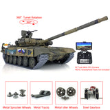 Upgraded Henglong 1/16 TK7.0 Russian T90 Ready To Run Remote Controlled Tank 3938 W/ 360Turret FPV Metal Tracks Sprockets