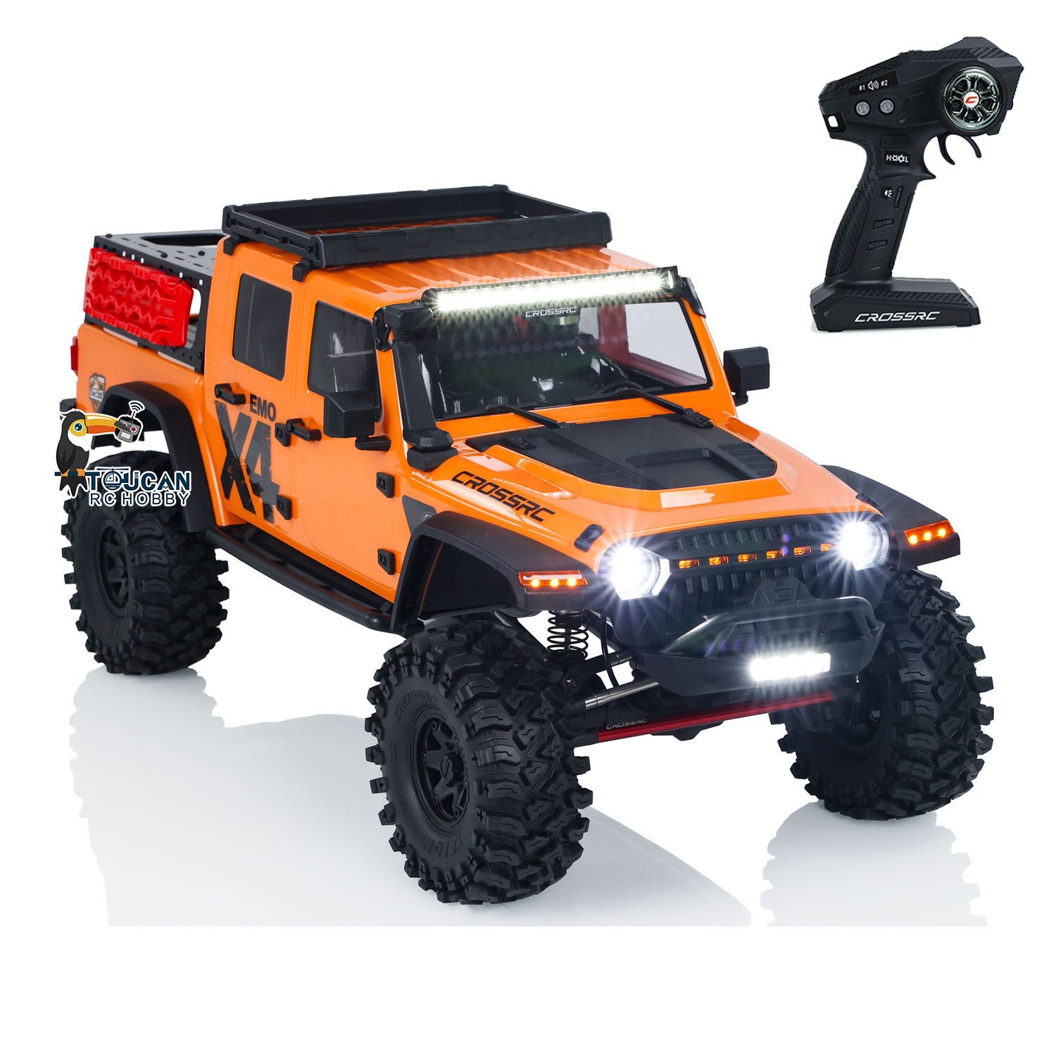 CORSSRC 1 8 RC 4WD EMO X4 Off road Vehicle 4x4 Radio Control Crawler w toucanhobby