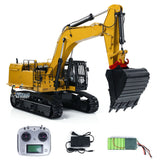 Metal 1/14 374F Hydraulic RC Excavator Remote Controlled Engineering Vehicles Assembled & Painted Light Sound System