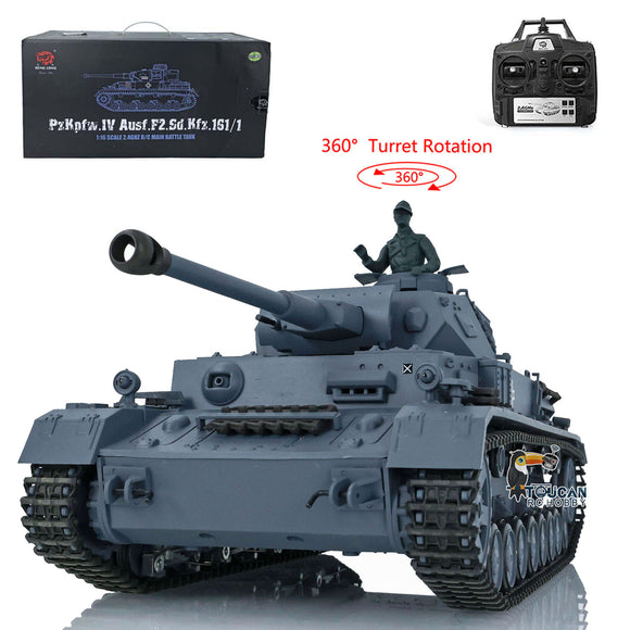 2.G Henglong 1/16 TK7. Plastic German Panzer IV F2 RTR RC BB IR Model Tank 3859 W/ 360 Turret Tracks Sprockets Idlers Sound