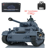 2.4G Henglong 1/16 TK7.0 Plastic German Panzer IV F2 RTR RC BB IR Model Tank 3859 W/ 360 Turret Tracks Sprockets Idlers Sound