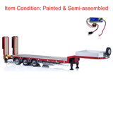 1/14 Metal 3-Axle CNC Trailer for RC Tractor Truck Cars Remote Controlled Trucks Construction Vehicles Hobby Models