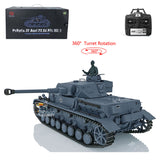 2.4G Henglong 1/16 TK7.0 Plastic German Panzer IV F2 RTR RC BB IR Model Tank 3859 W/ 360 Turret Tracks Sprockets Idlers Sound