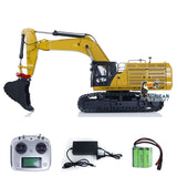 Metal 1/14 RC Hydraulic Mining Excavator 374F Radio Control Construction Vehicle ESC Servo Motor Assembled & Painted