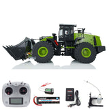 XDRC 1/14 Scale Metal Hydraulic RC Loader WA470 Remote Control Wheeled Trucks RTR Model W/ Light Sound Radio Battery