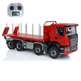 1/14 8x8 RC Hydraulic Roll-on Dumper Trucks Full Dump Truck 3-speed Transmission Differential Lock Axles WITH Sounds Lights