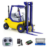 1/14 Scale RC Hydraulic Forklift Metal Wheeled Transfer Vehicle RTR Folk Lift Truck Light Sound