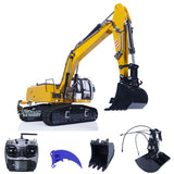 1/14 946 9CH Tracked RC Model Toys Remote Control Metal Hydraulic Excavator Vehicle Clamshell Bucket Ripper